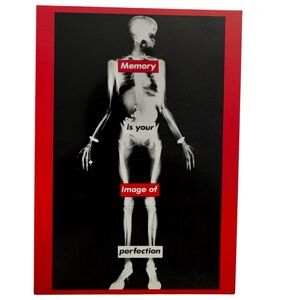 Barbara Kruger: 'Memory is your image of perfection' Photograph Postcard
